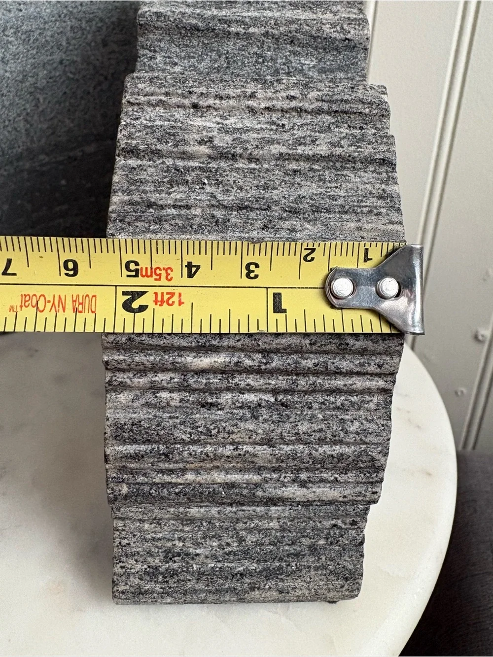 Chiseled Granite Bookends Pair Set of 2 Brutalist Mid-Century Modern MCM Stone